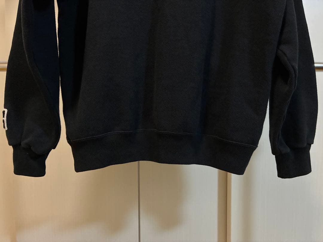 ENNOY 文春リークス　クルーネックスウェット　ブラック　サイズS