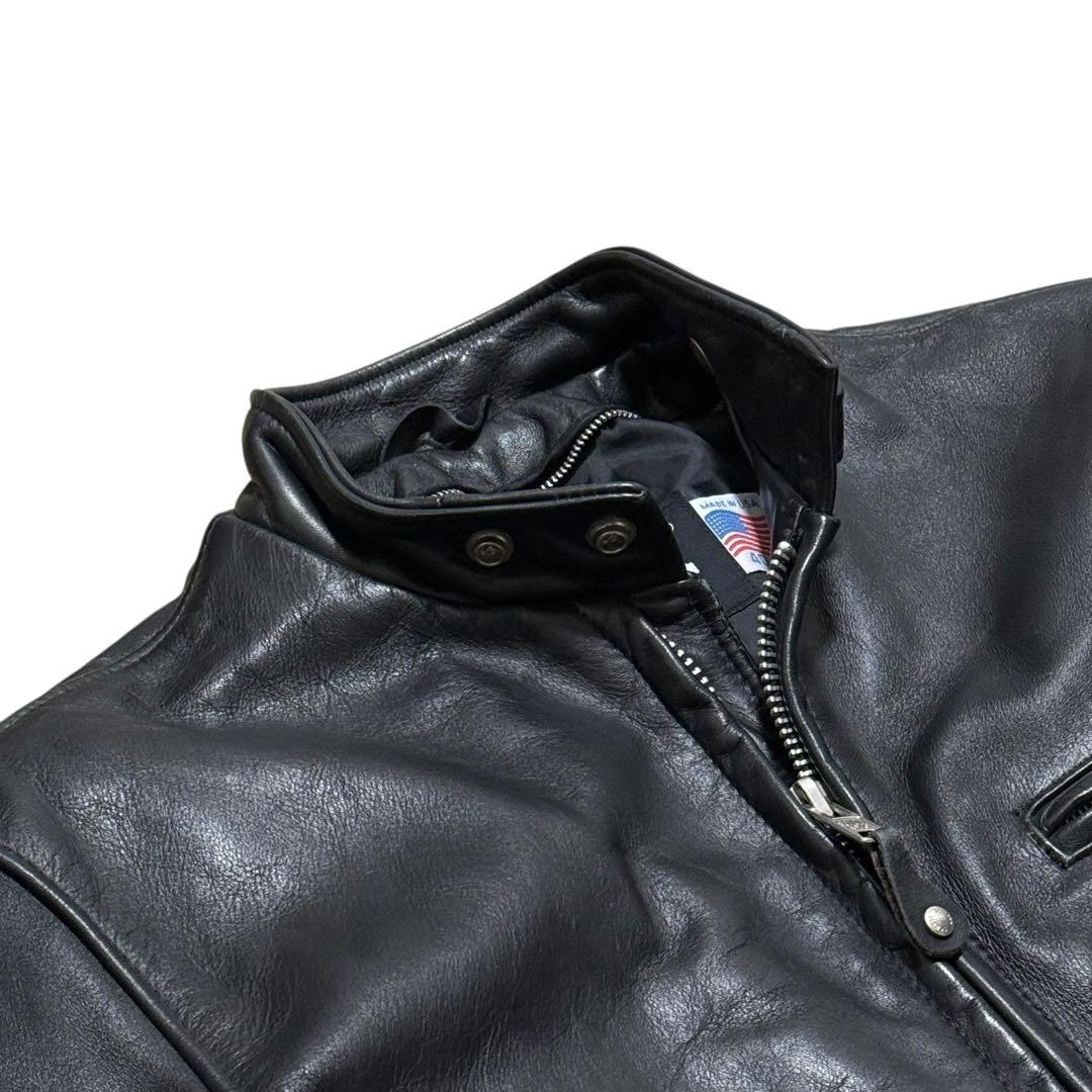 Schott ショット 641 シングルライダース ブラック 40 XL