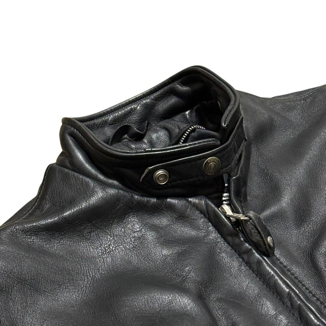 Schott ショット 641 シングルライダース ブラック 40 XL