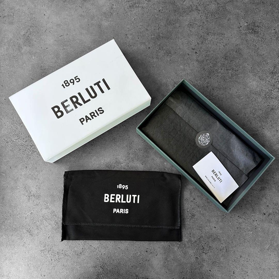 希少✨Berluti イタウバ トワル マルブフ カリグラフィ　長財布