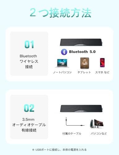 Nylavee PCスピーカー サウンドバー Bluetooth & AUX接m