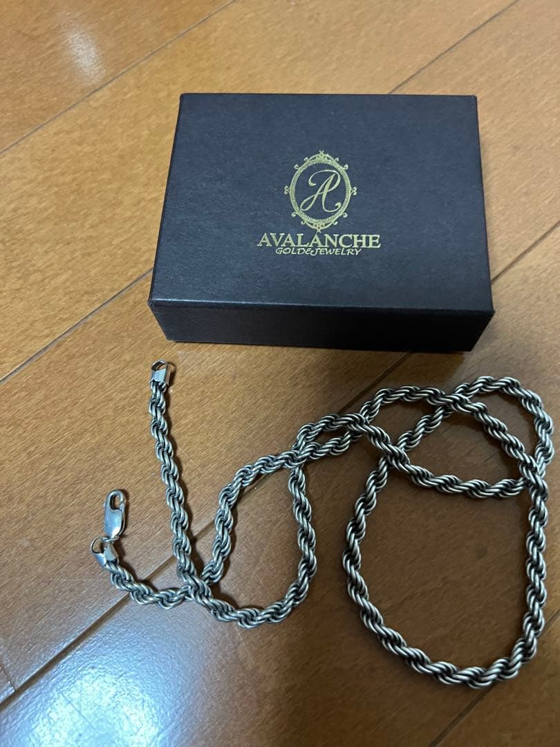 AVALANCHEロープネックレス幅5mm 60cm シルバー925
