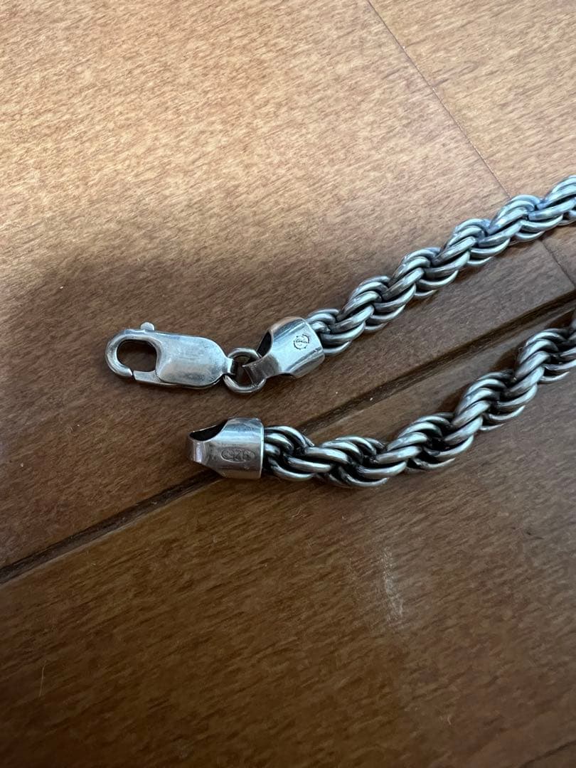AVALANCHEロープネックレス幅5mm 60cm シルバー925