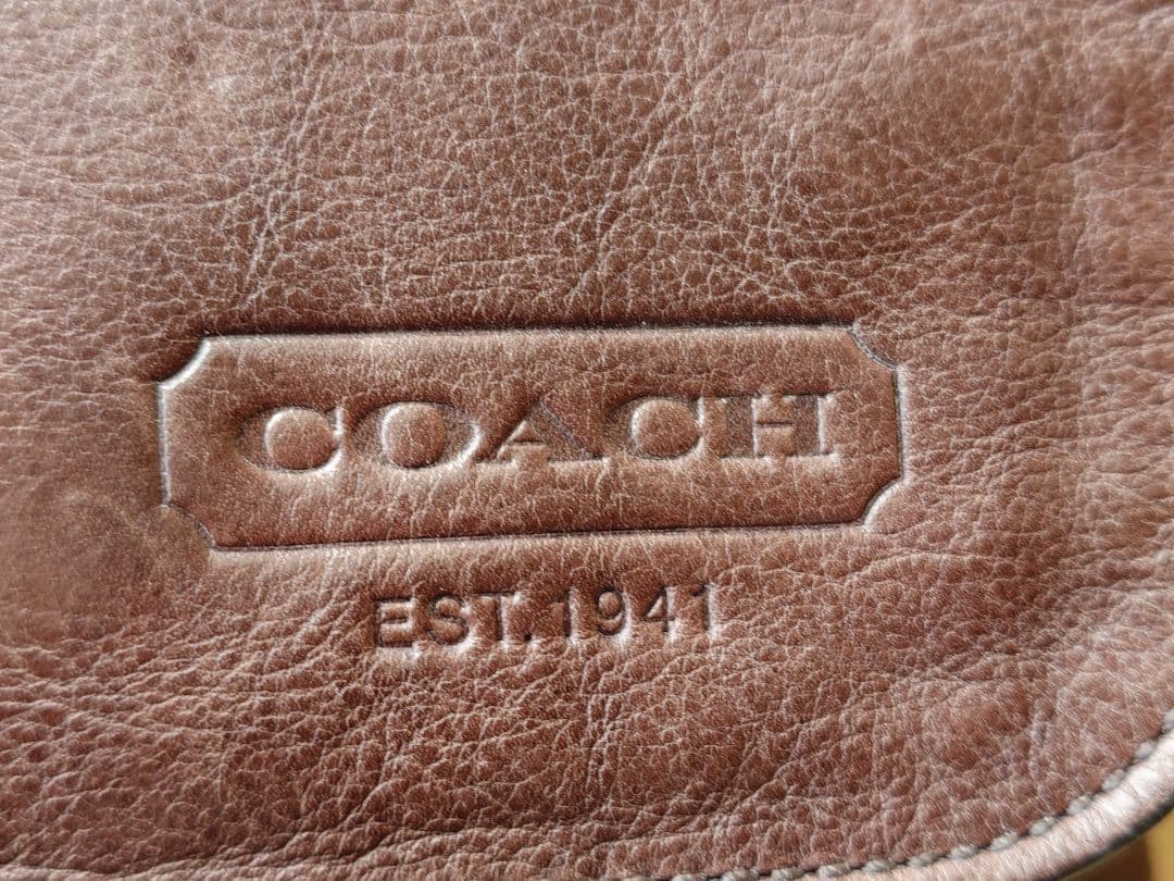 Coach コーチ レザー ビジネスメッセンジャーバッグ
