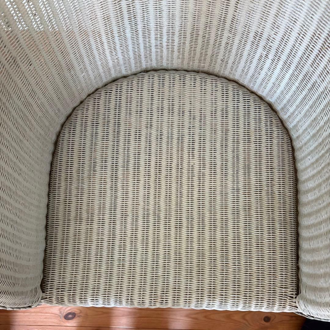 ロイドルーム ホワイト アンティーク アームチェア