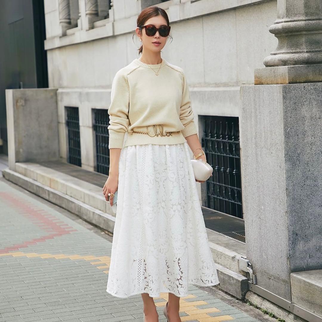 セブンテン seventen ベーシッククルーネックラメプルオーバー ニット