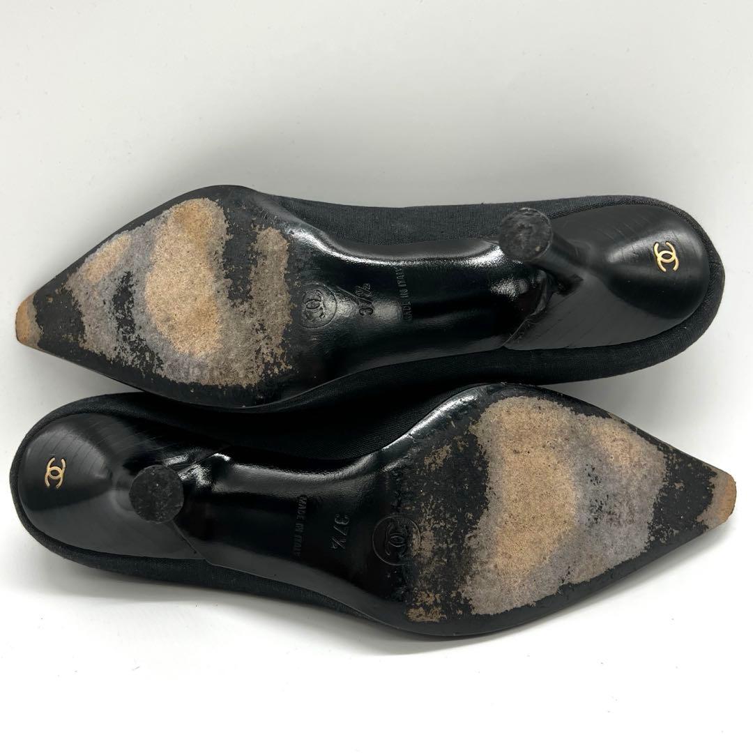 ✨良品✨　CHANEL シャネル　ハイヒールパンプス　ココマーク　リボン