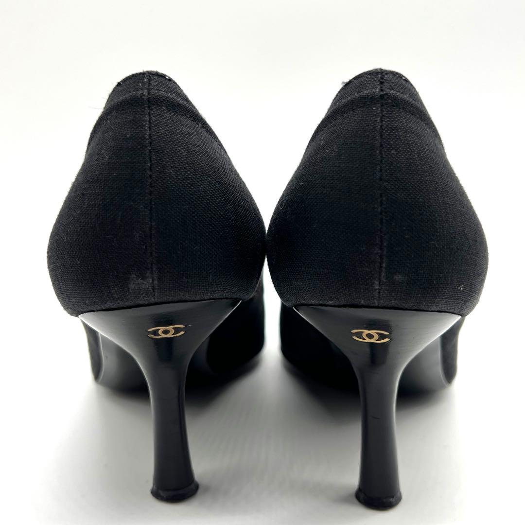 ✨良品✨　CHANEL シャネル　ハイヒールパンプス　ココマーク　リボン