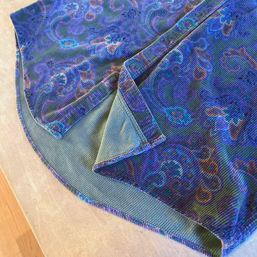 RALPH LAUREN コーデュロイ ペイズリー シャツ XL