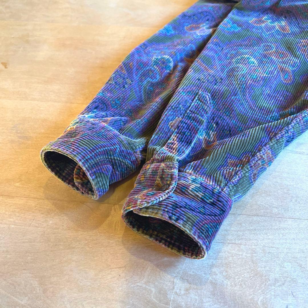 RALPH LAUREN コーデュロイ ペイズリー シャツ XL