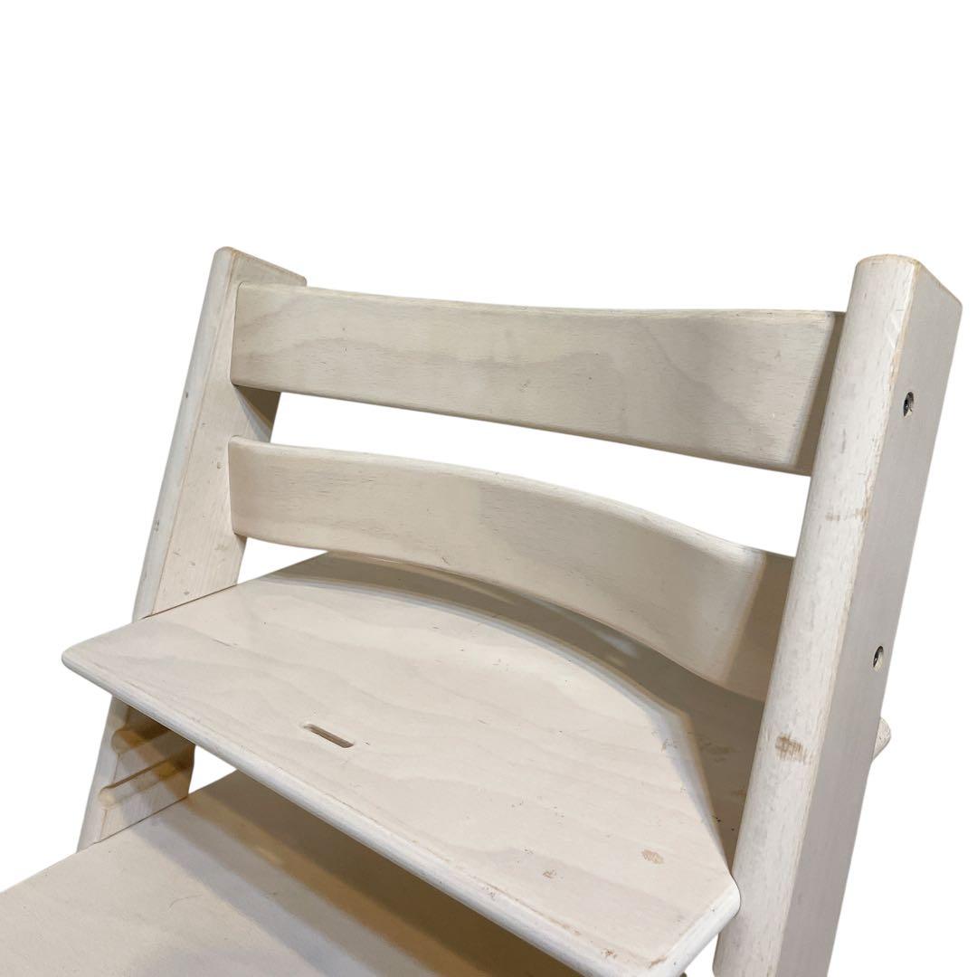 ストッケ　トリップトラップ　ホワイトウォッシュ　ベビーセット付き　シリアル4