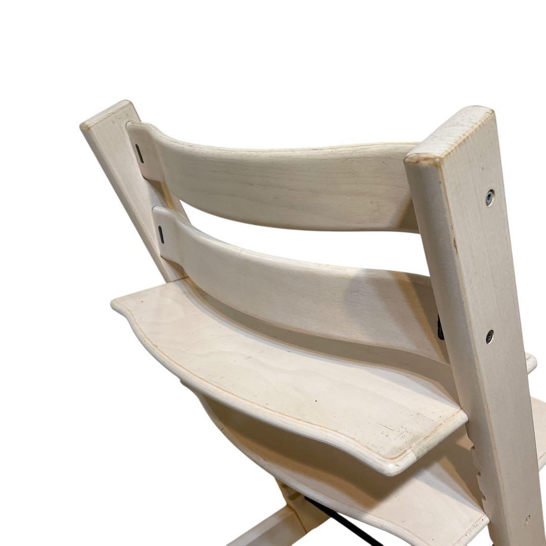 ストッケ　トリップトラップ　ホワイトウォッシュ　ベビーセット付き　シリアル4