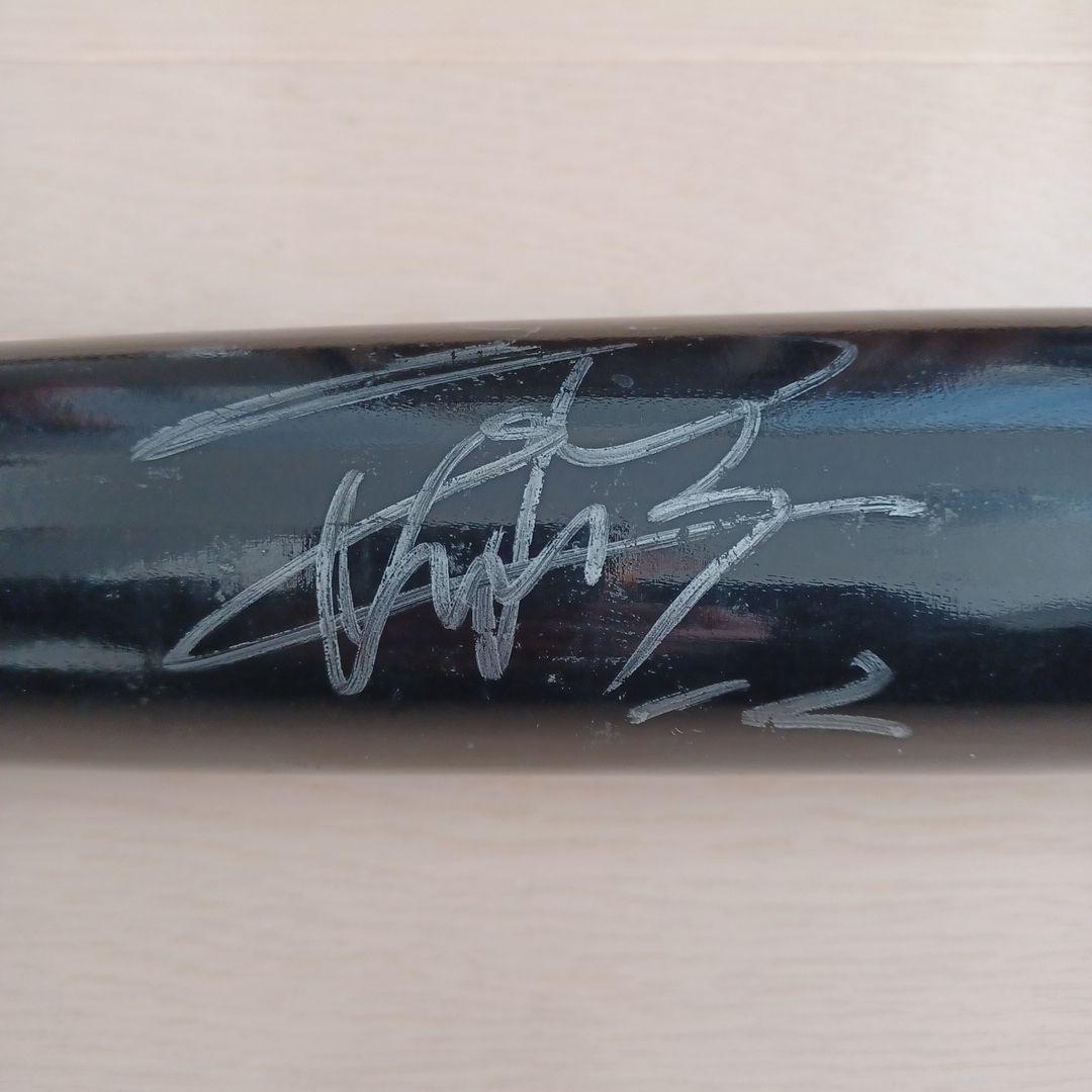 【フラワー】阪神タイガース坂本誠志郎選手実使用サイン入りバット