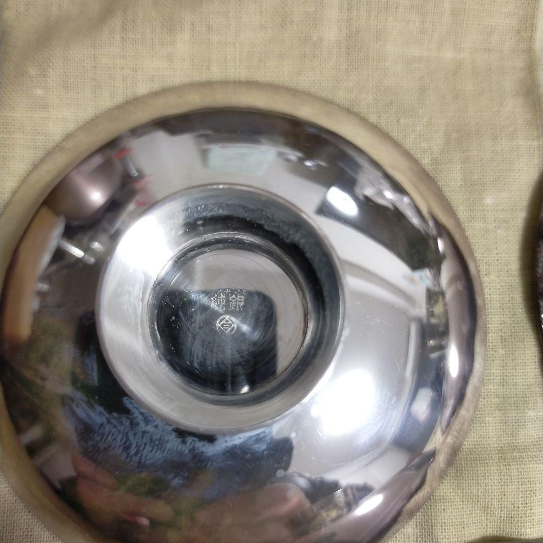 純銀杯 3点 純銀刻印あり 205g