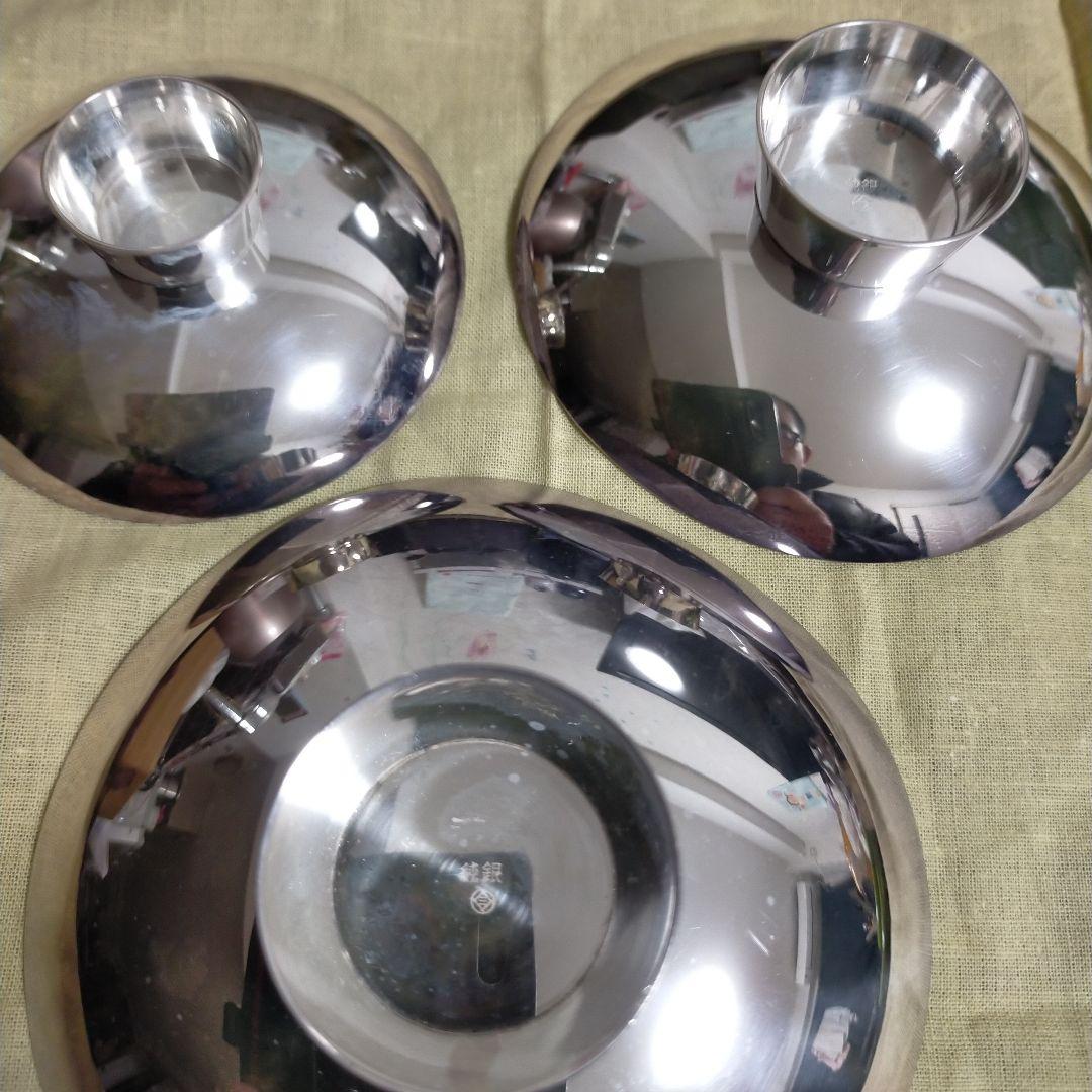 純銀杯 3点 純銀刻印あり 205g