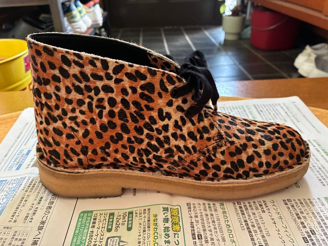 CLARKS ヒョウ柄ローファー　箱あり