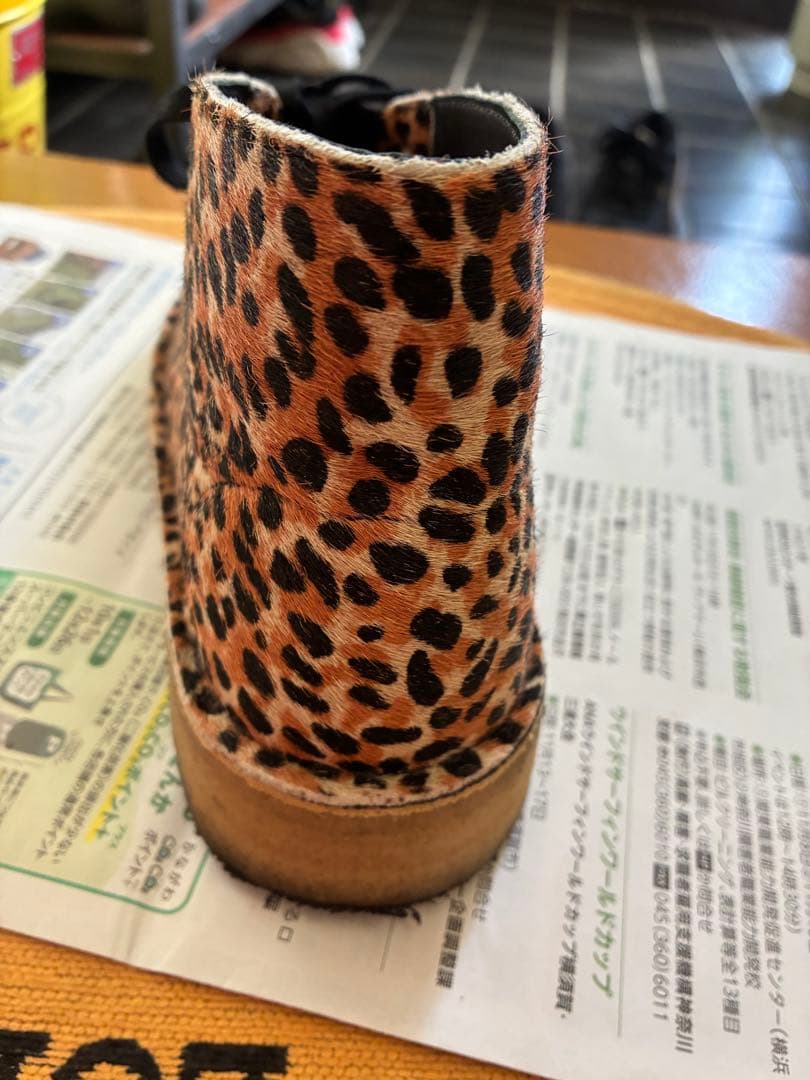 CLARKS ヒョウ柄ローファー　箱あり