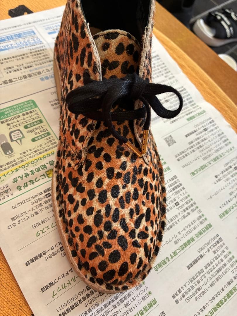 CLARKS ヒョウ柄ローファー　箱あり