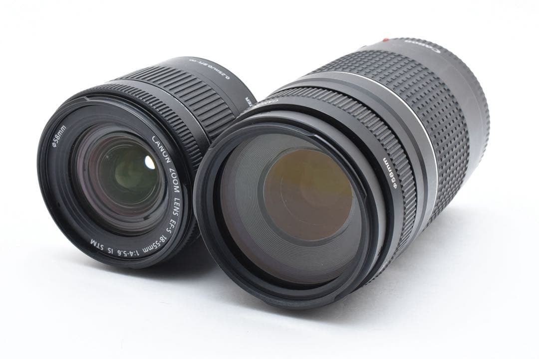 付属品付き/canon kiss x9一眼レフカメラ標準&望遠ダブルレンズセット