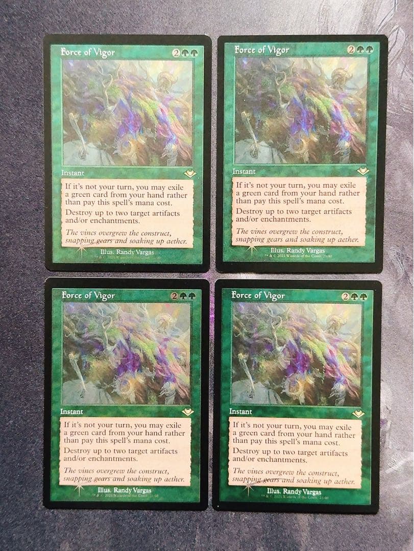 【エッチングfoil】活性の力　英語　4枚セット