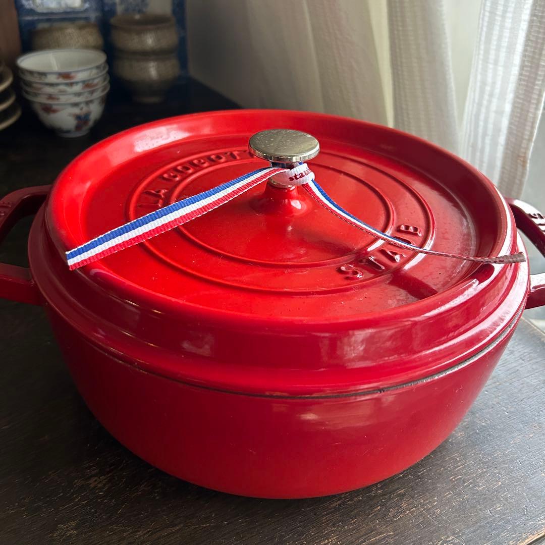 Staub ココット26cm 3.8L 赤 未使用品