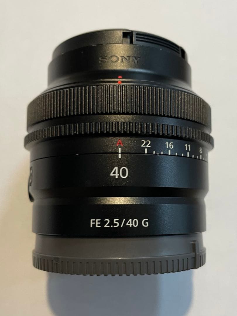 ソニー　SONY レンズ　FE40mm F2.5 G
