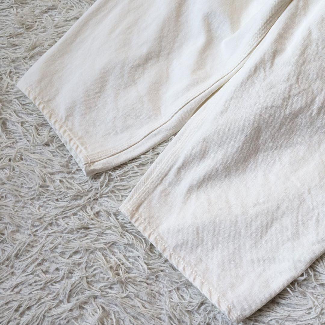 BASCO nest/バスコ　マオパンツ　ホワイトデニムパンツ　Free