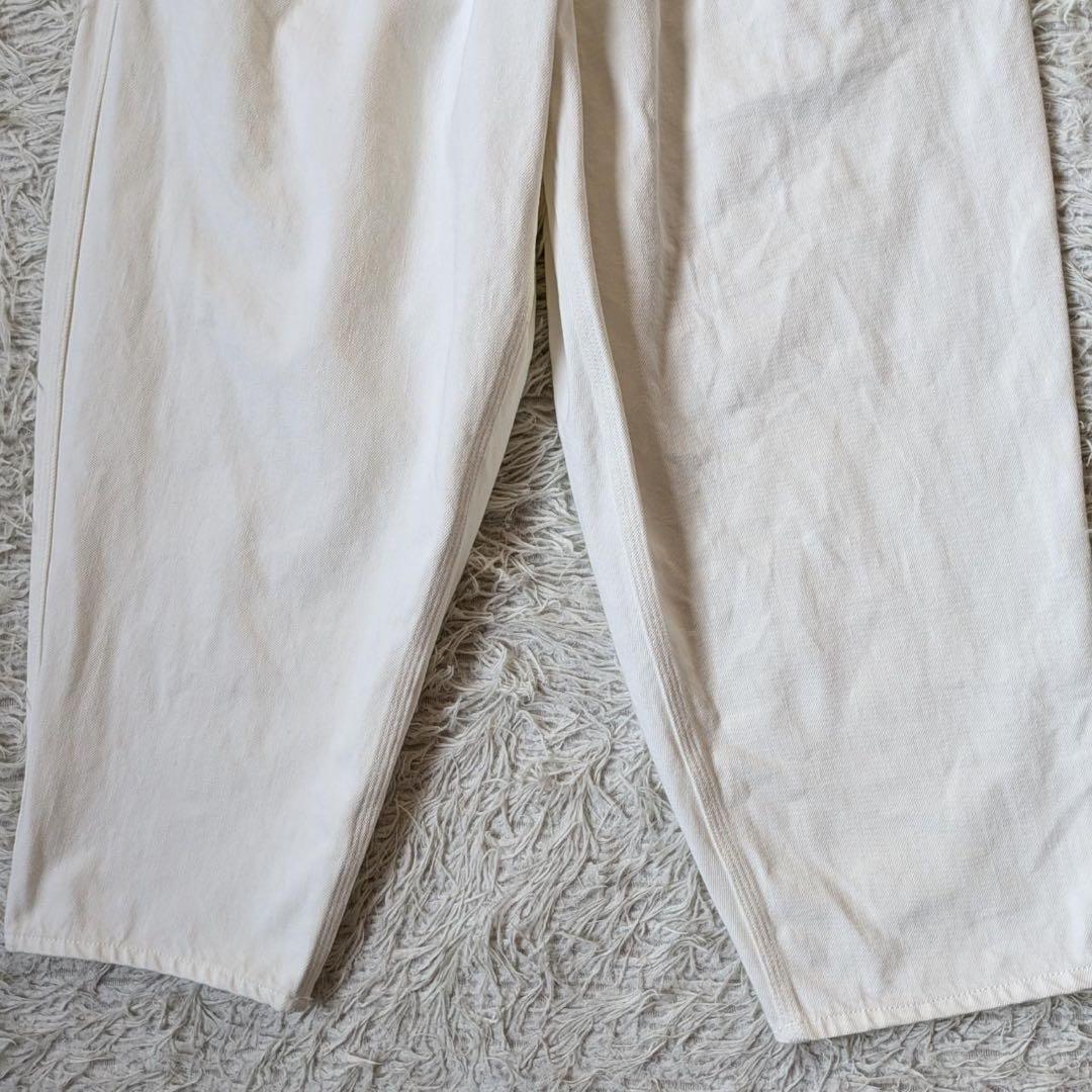 BASCO nest/バスコ　マオパンツ　ホワイトデニムパンツ　Free