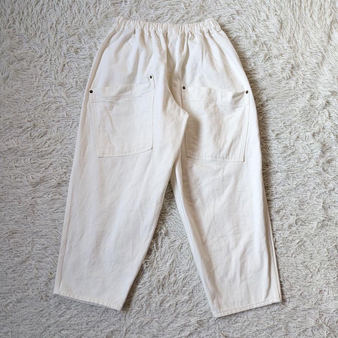 BASCO nest/バスコ　マオパンツ　ホワイトデニムパンツ　Free