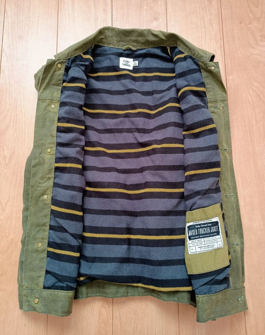 FLINT AND TINDER トラッカージャケット ワックスコットン