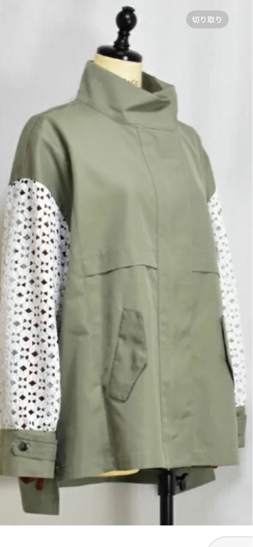 新品⭐︎mal.レレレさん　パシオーネ　袖レース　ミリタリージャケット♡