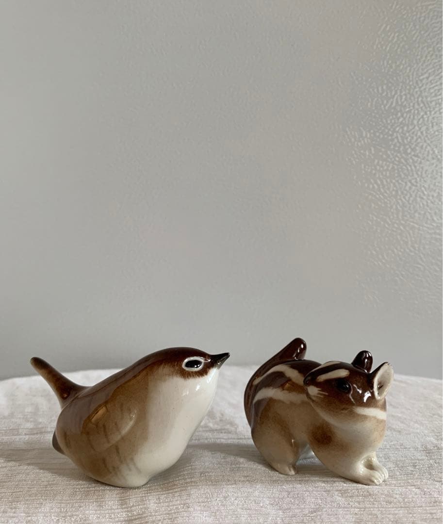 ヴィンテージ ロモノーソフ シマリス 置物 フィギュリン