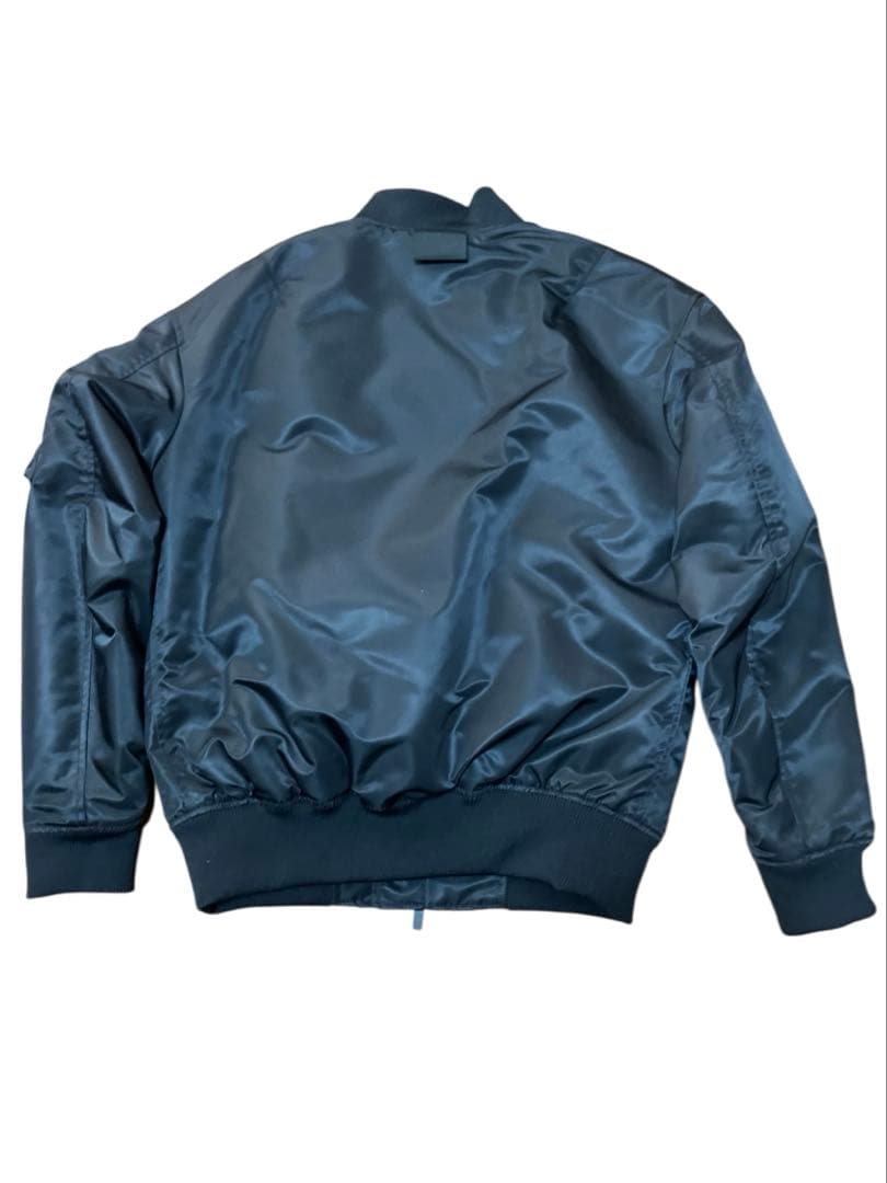 【UNIQLO】+JハイブリッドダウンオーバーサイズMA-1ブルゾン ブラック