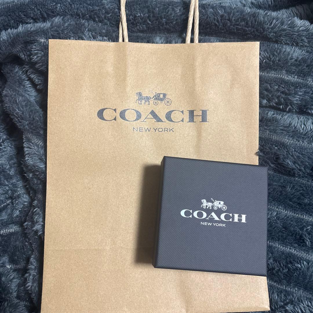 COACH シルバーチェーンネックレス Cロゴ