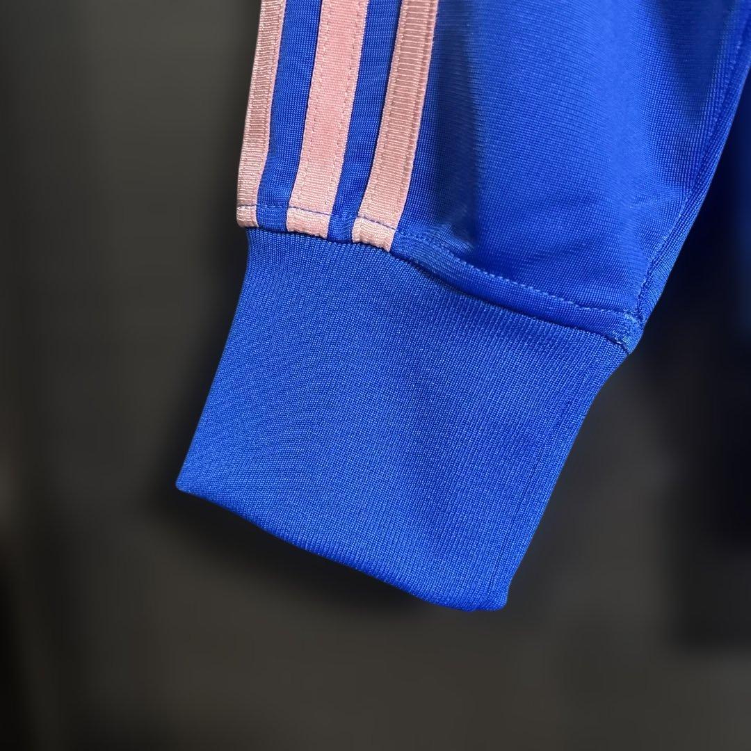 adidas ジップアップジャケット M 青