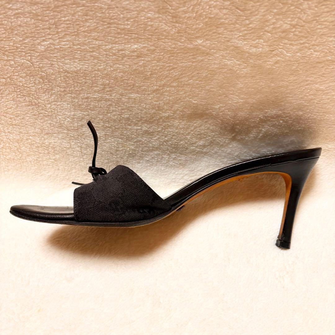 GUCCI GG柄 ブラックミュール サイズ38