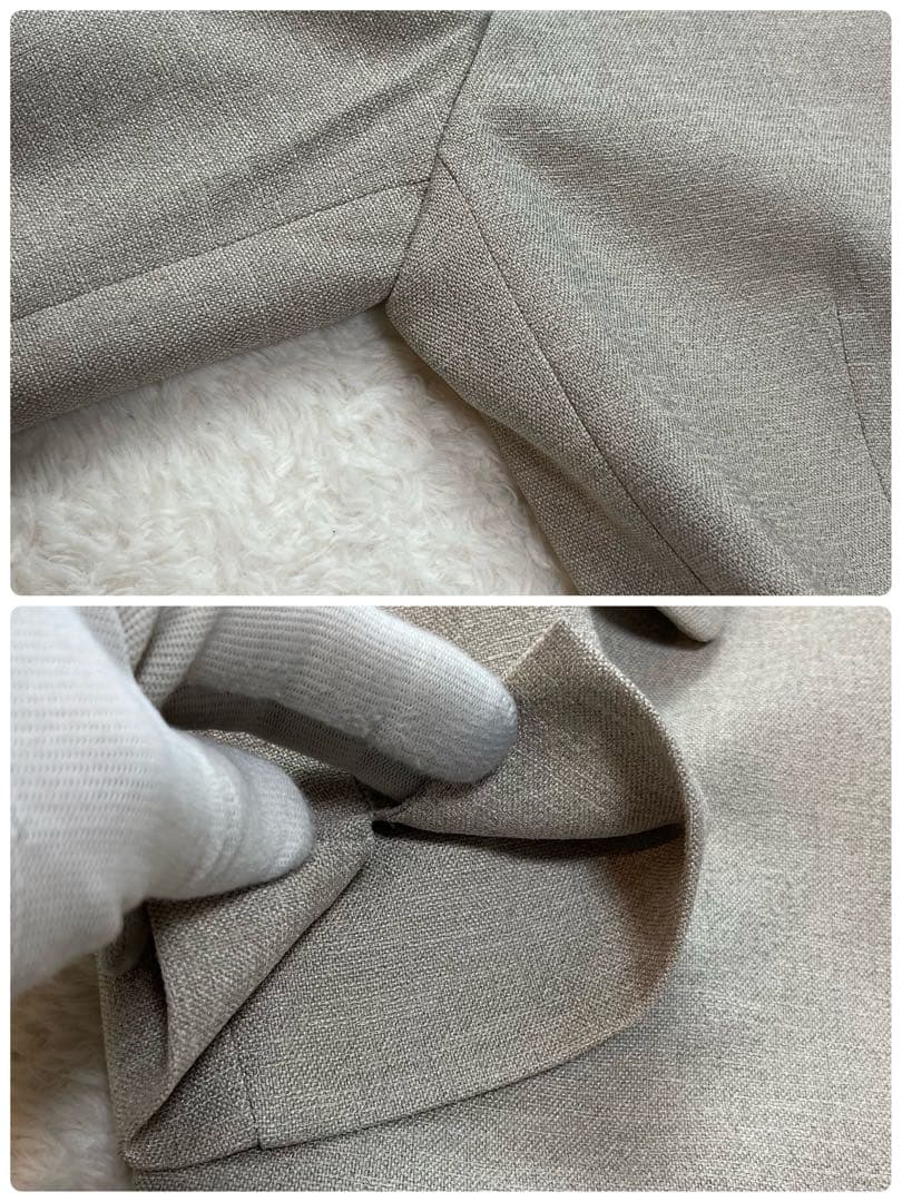 スーツカンパニー　セットアップ　スーツ　ジャケット　パンツ　ノーカラー