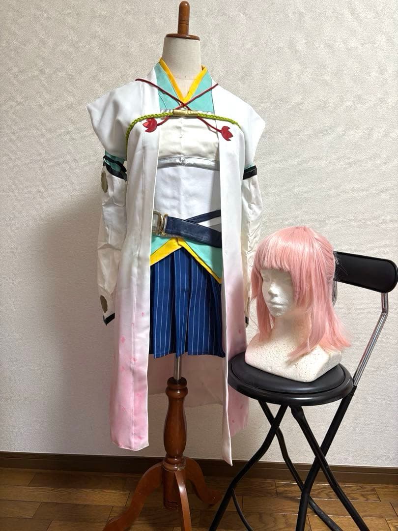 遙かなる時空の中で5 蓮水ゆき　コスプレ衣装　ウィッグ付き　遥か