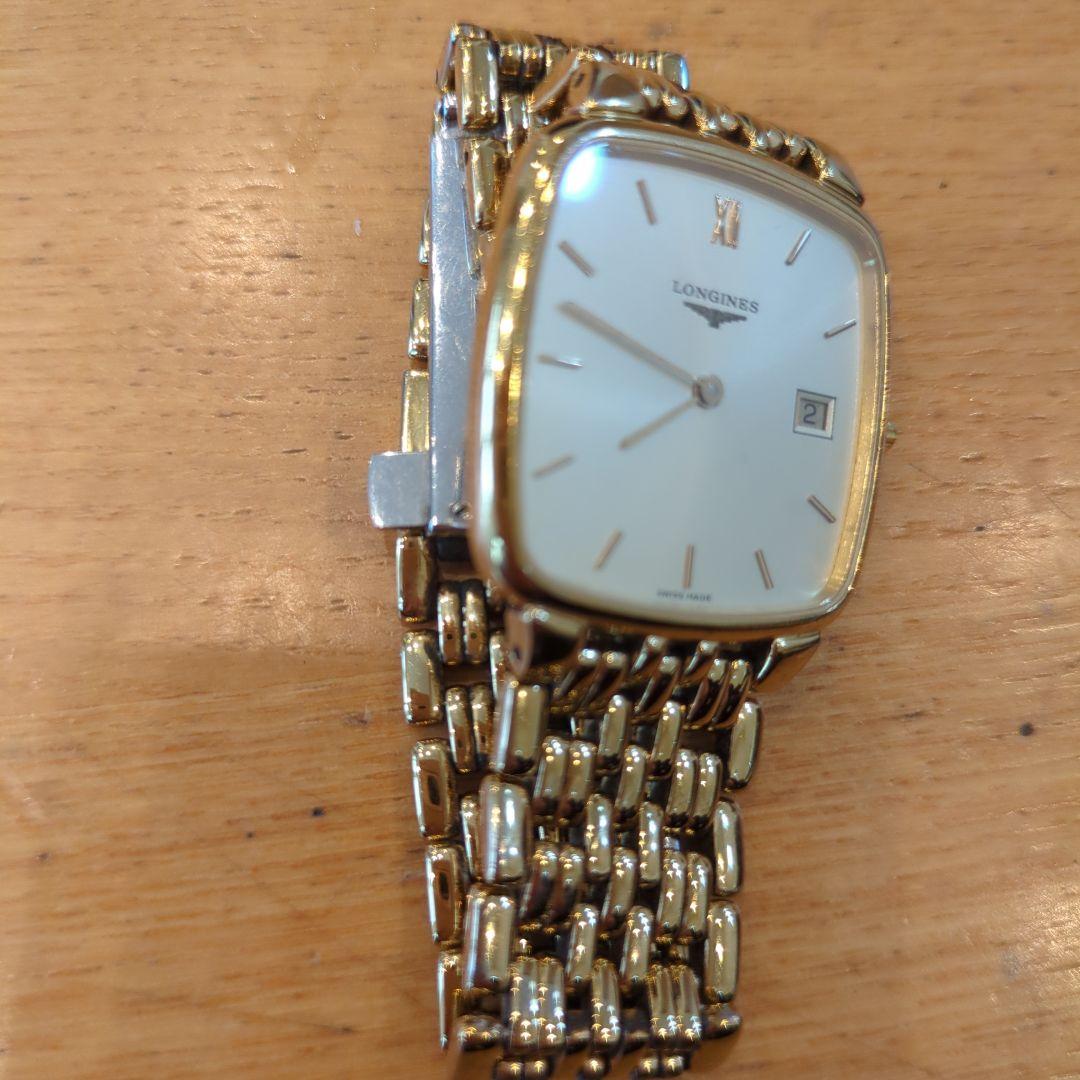 最終値下げ【美品】LONGINES ゴールド スクエア型腕時計