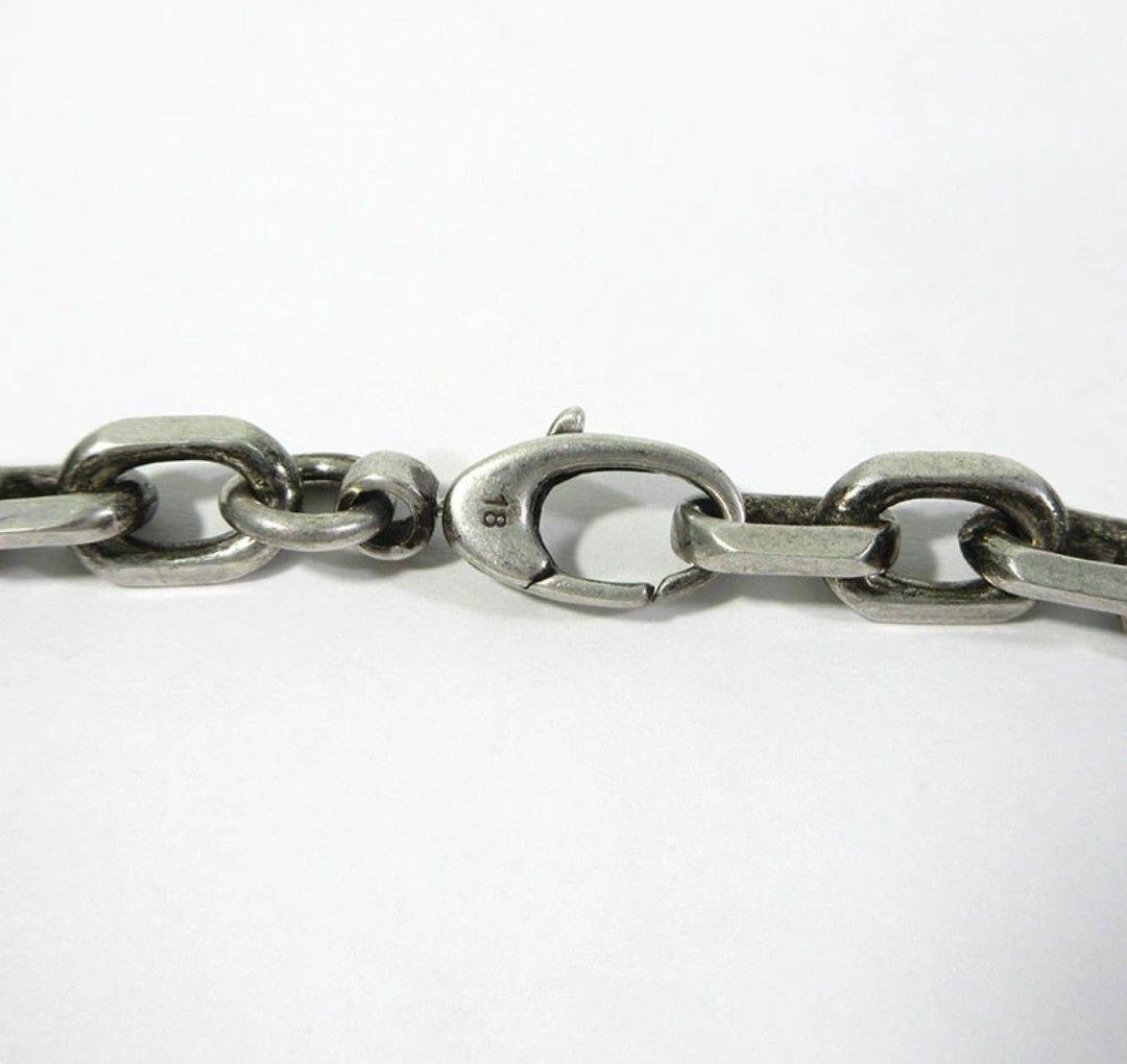 GUCCI　インターロッキングG チェーン ブレスレット　エイジング加工　18号