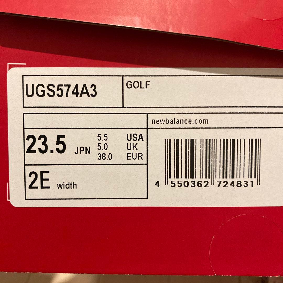 【新品未使用】574 New Balance GOLF 23.5㌢