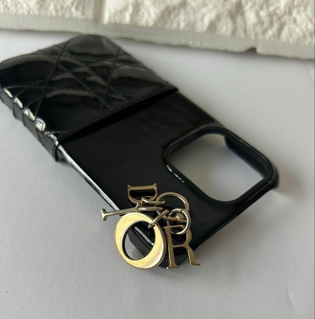 Dior ディオール ブラック エナメル　iPhone13proケース