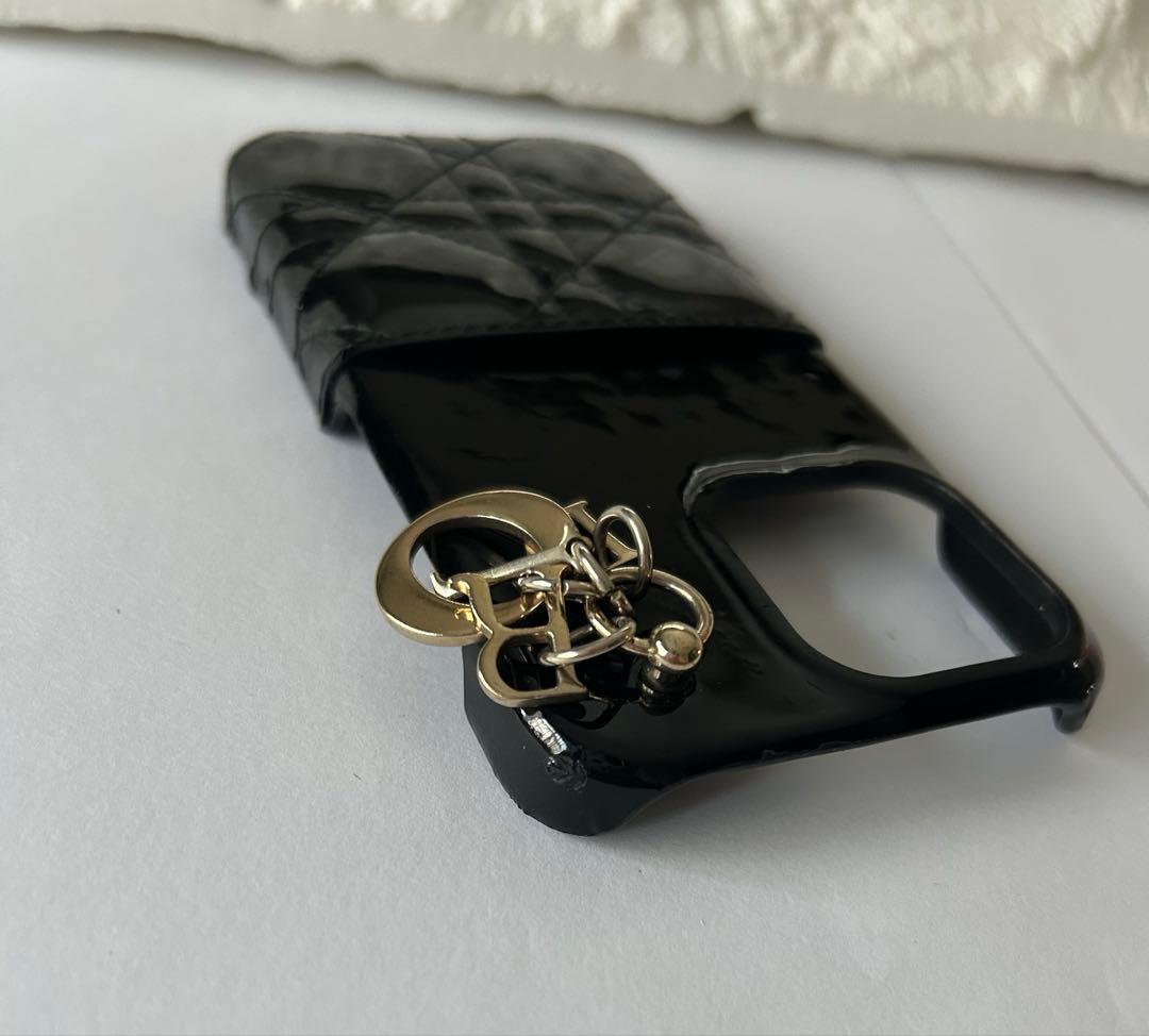 Dior ディオール ブラック エナメル　iPhone13proケース
