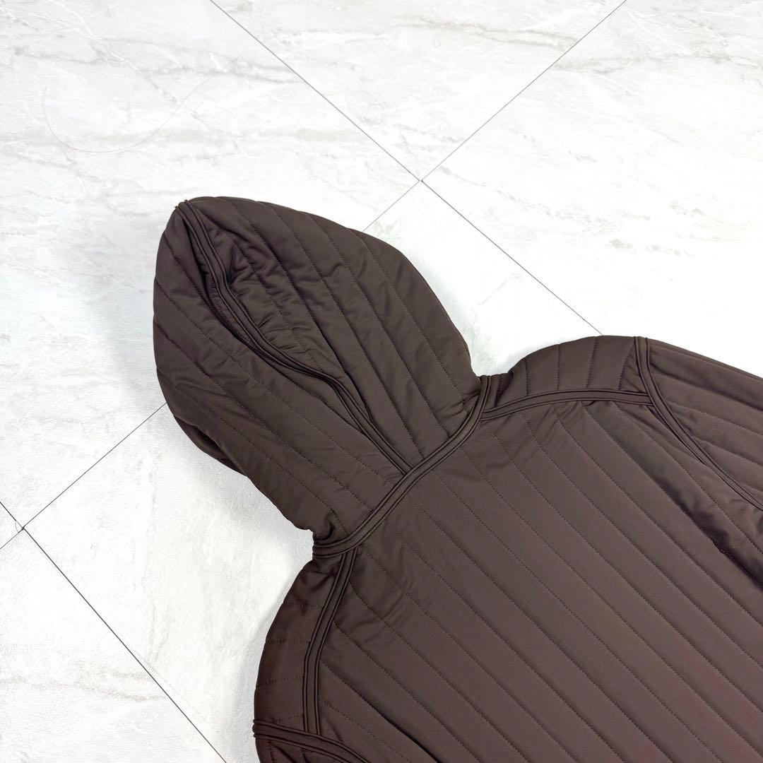 プラダスポーツ ダブルジップ フード キルティング ナイロンジャケット M