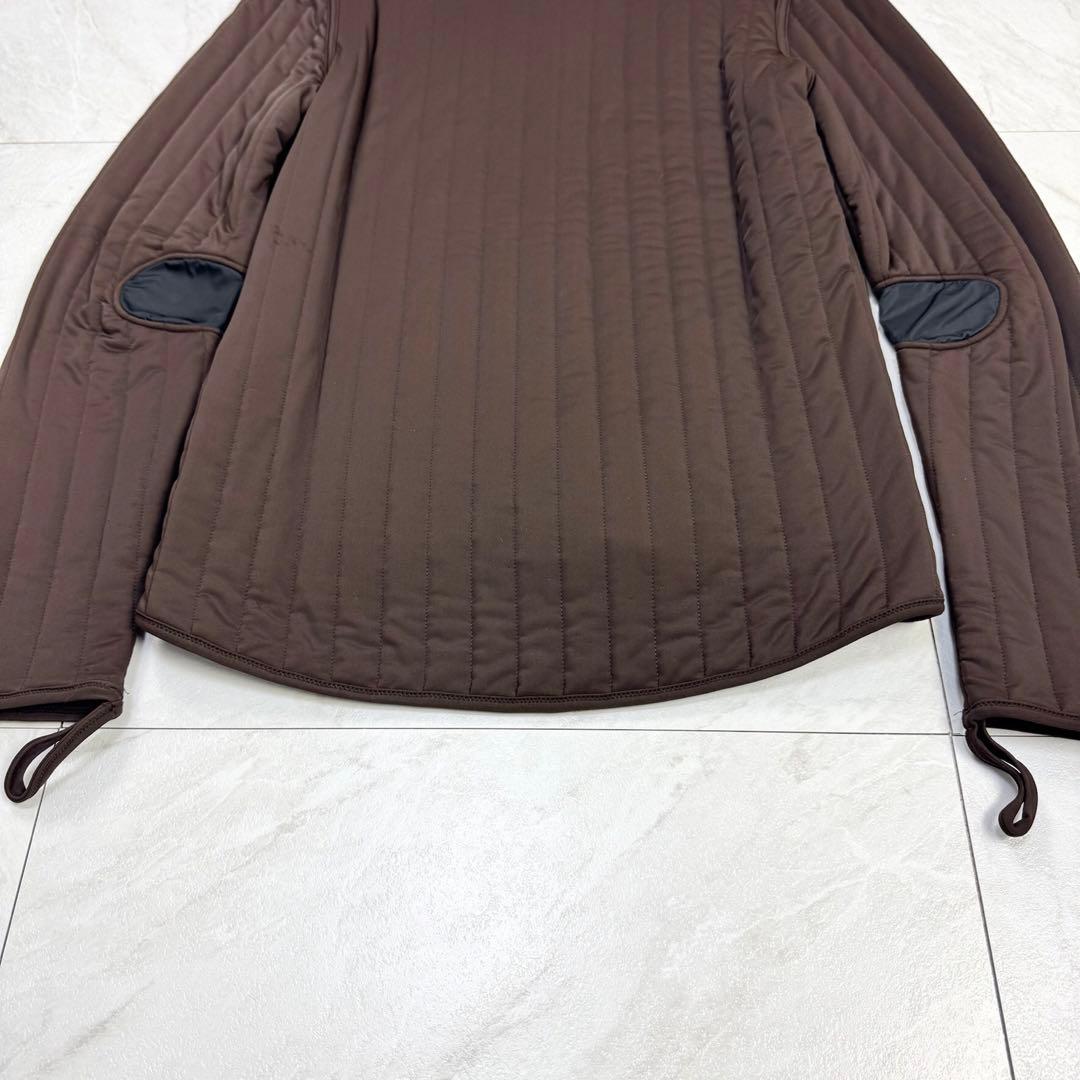 プラダスポーツ ダブルジップ フード キルティング ナイロンジャケット M