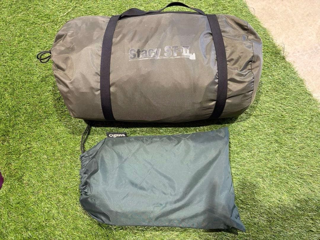 オガワ ステイシー ST-2 カーキ 純正グランドシート付き　ogawa テント