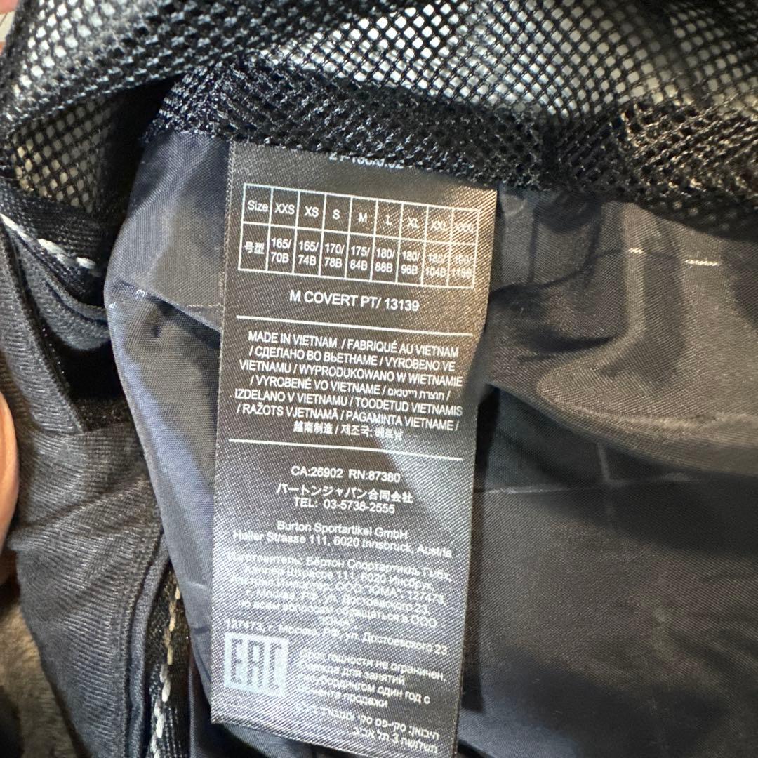 BURTON スノーボードパンツ M 使用数1回