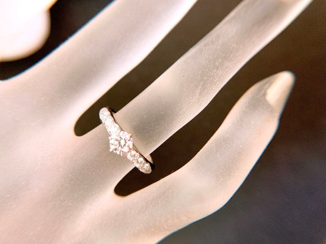現行品❣️美品❗️MIKIMOTO❗️計0.562CT✨プラチナダイヤモンドリング