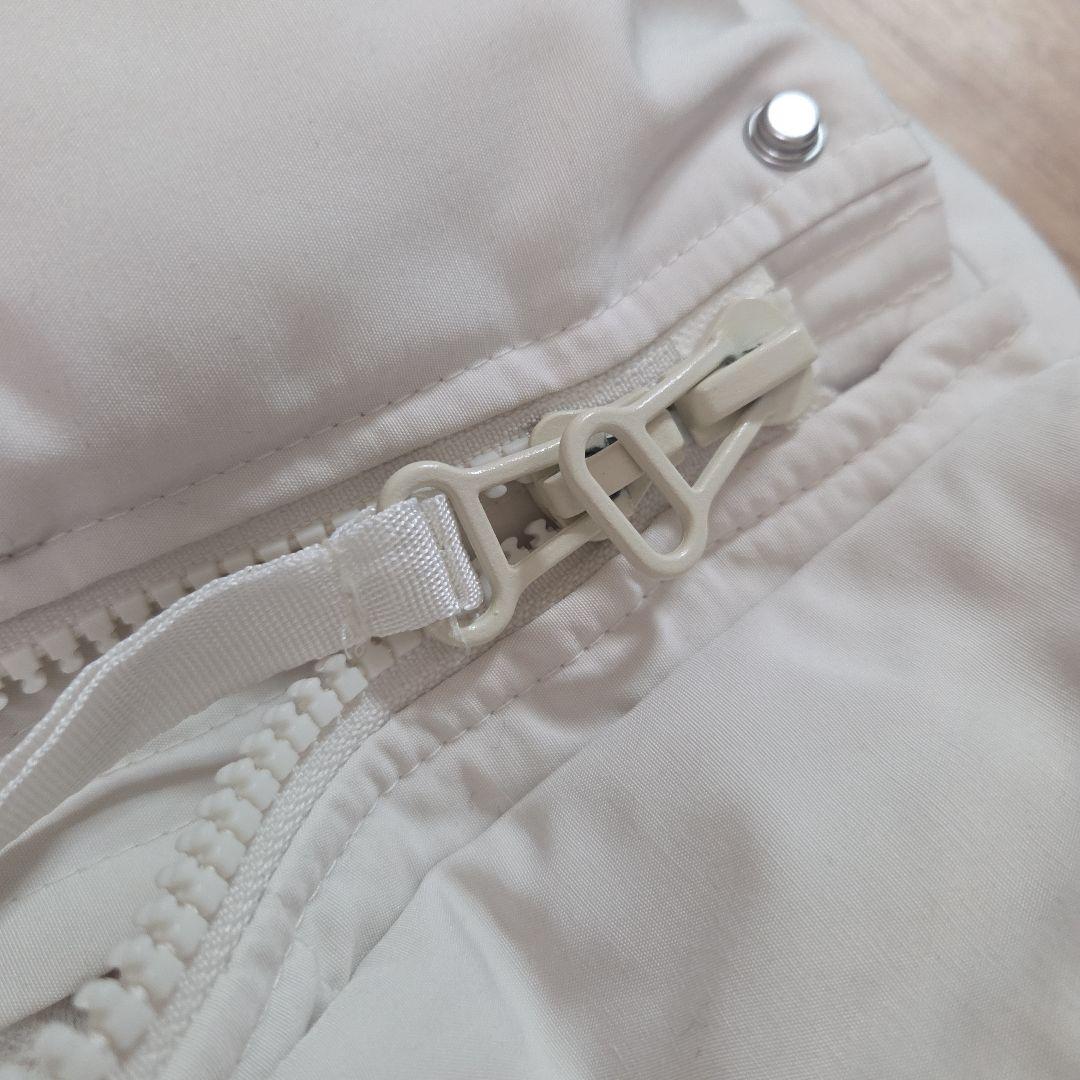 ZARAダウンコート　ロング丈　白　ファー