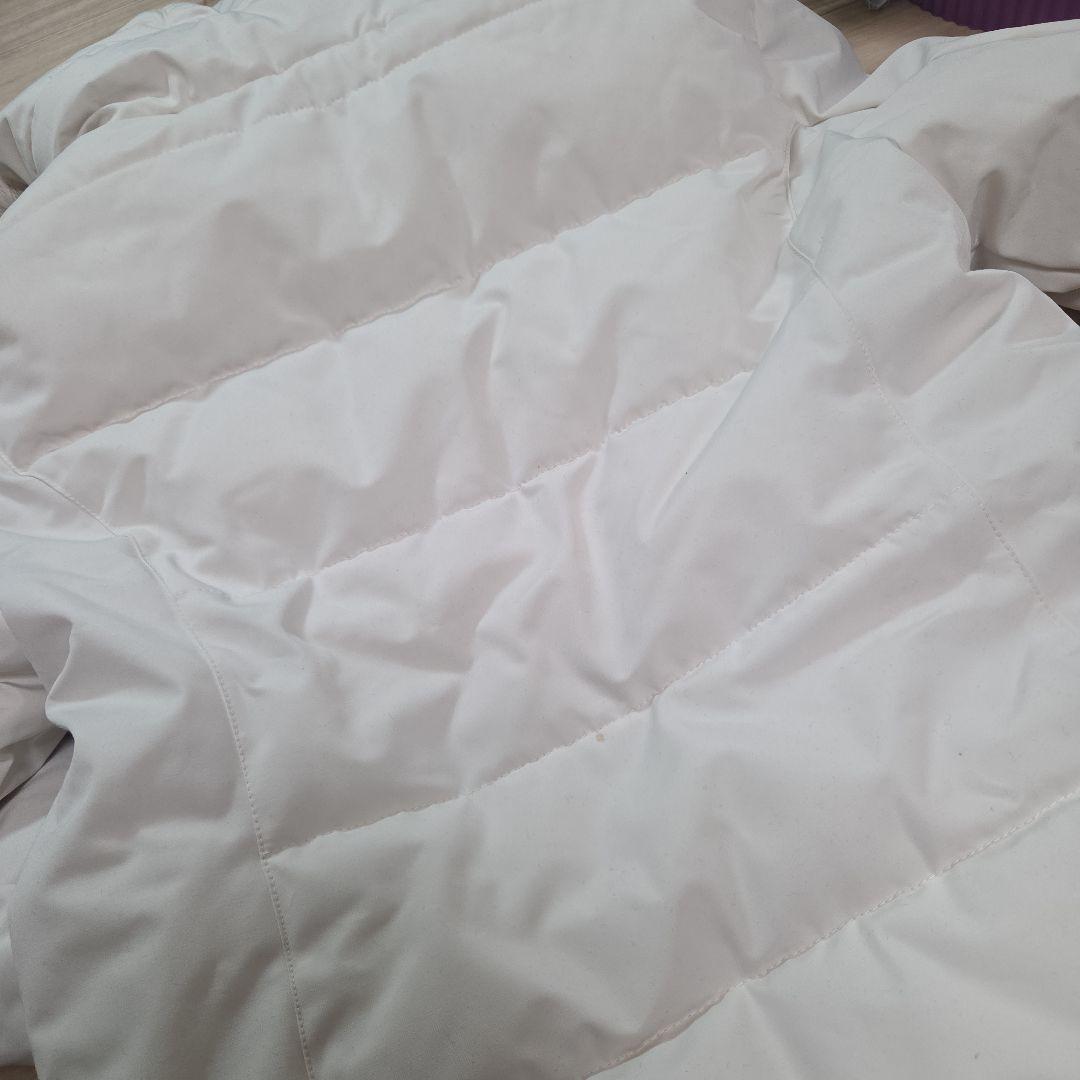 ZARAダウンコート　ロング丈　白　ファー